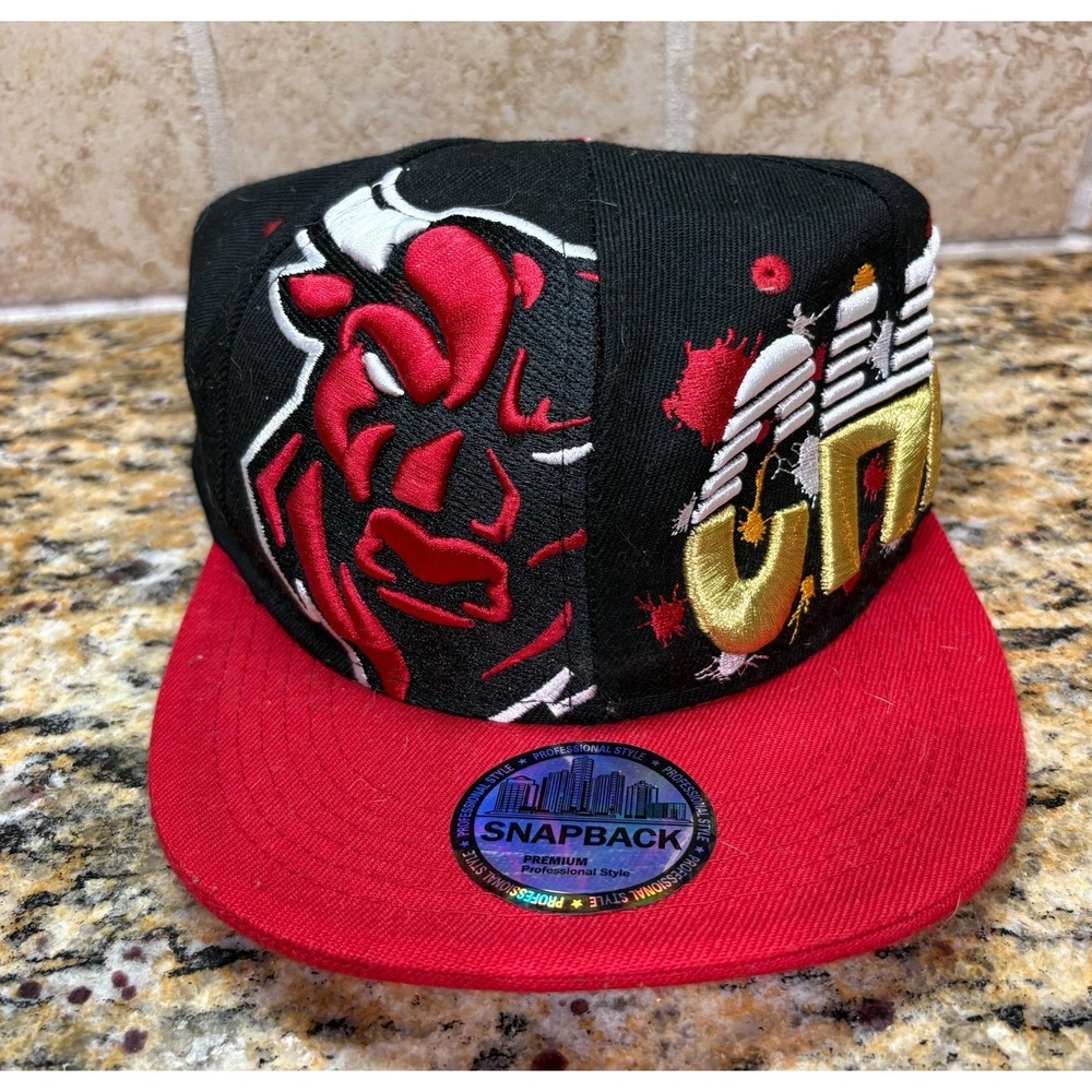 Chicago Bull CHI Splash Professional Style Adjustable Era Snapback Hat Cap